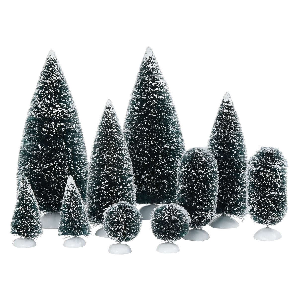 Bag-O-Frosted Topiaries, Small - holiday-decor