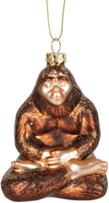 Enlightened Bigfoot Hand-Blown Glass Holiday Ornament - ornament